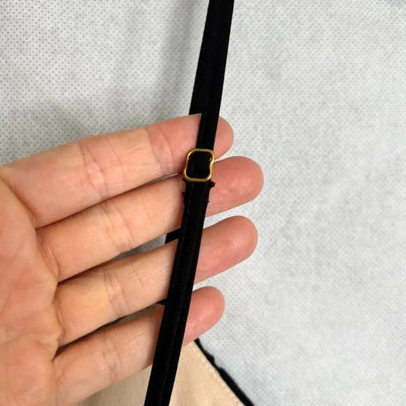 Windsor Spaghetti Strap Black Lace over Nude Mini Cocktail Dance Dress Sz SM - Picture 7 of 10